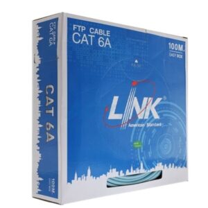 สาย LAN CAT6A F/UTP 100 ม. สีน้ำเงิน LINK US-9266LSZH-1
