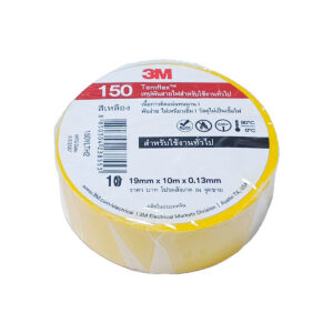 เทปพันสายไฟ 3M TEMFLEX 150 10 เมตร สีเหลือง - Image 1