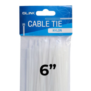 GLINK Cable Tie White 6 Inches