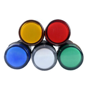 ไฟแสดงสถานะ Pilot Lamp ชนิด LED หน้าเรียบ ขนาด 22 มม. สำหรับตู้คอนโทรล